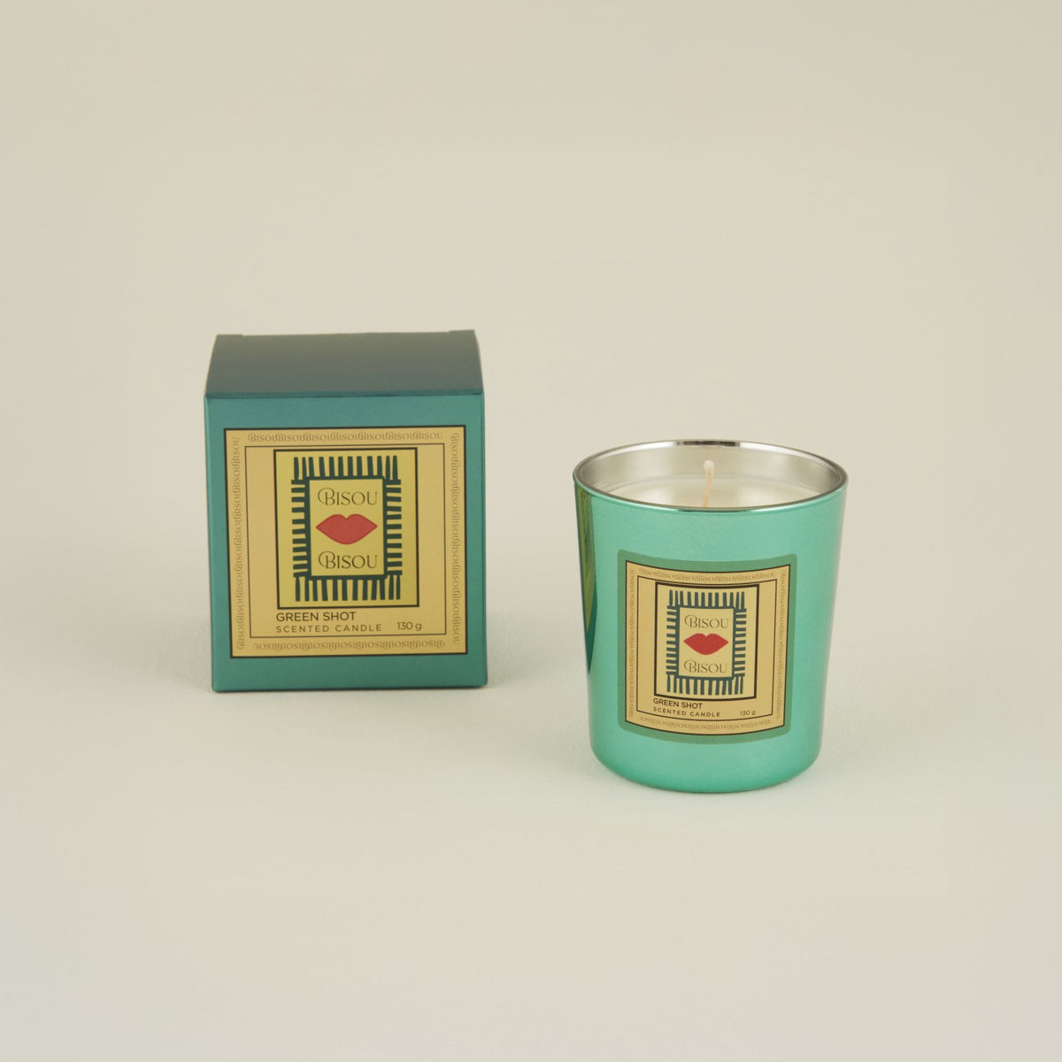 Karaca Home Pop Art Collection Bisou Green Shot Scented Candle, 153.09.01.5949