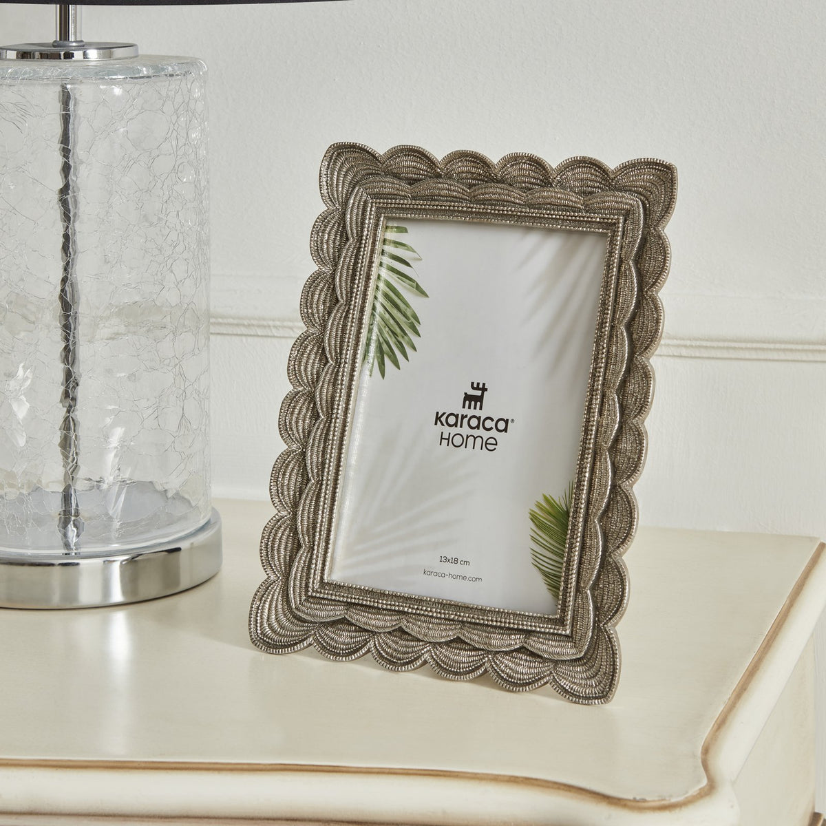 Karaca Home Elise Silver Wall Photo Frame - 16 x 21 cm, 153.09.01.6383