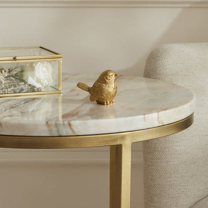Karaca Home Decorative Gold Bird Sculpture - 6 cm, 153.09.01.6459