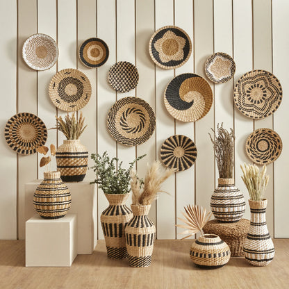 Karaca Home Silviana Bohemian Wicker Vase 31 cm, 153.09.01.6645