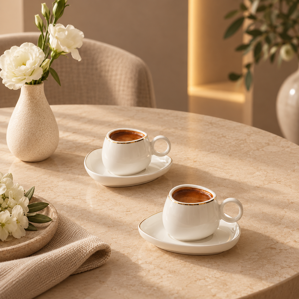 Karaca Streamline Tribe 2-Piece Coffee Cup Set – 90 ml, 8683650325048