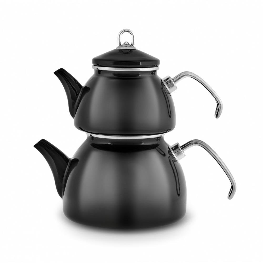 Karaca Loreto Enamel Teapot Set