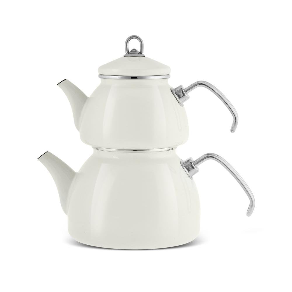 Karaca Loreto Enamel Teapot Set