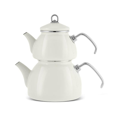 Karaca Loreto Enamel Teapot Set
