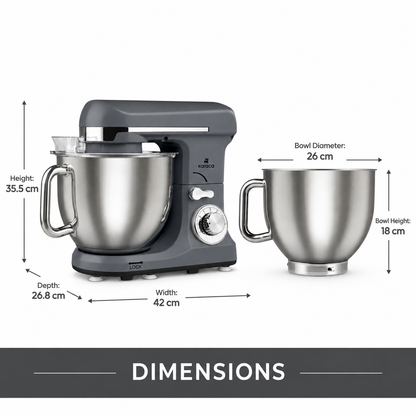 Karaca Blendburst Kitchen Chef 1400W, Grey, SM-1009