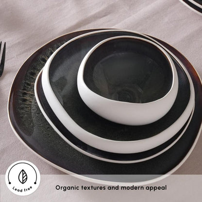 Karaca Earth Collection Galactic 55-Piece Dinner Set for 12 People