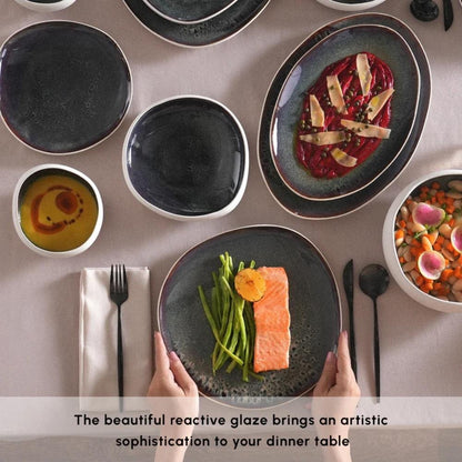 Karaca Earth Collection Galactic 55-Piece Dinner Set for 12 People