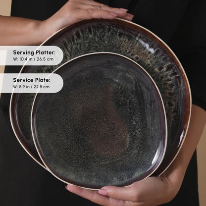 Karaca Earth Collection Galactic 55-Piece Dinner Set for 12 People