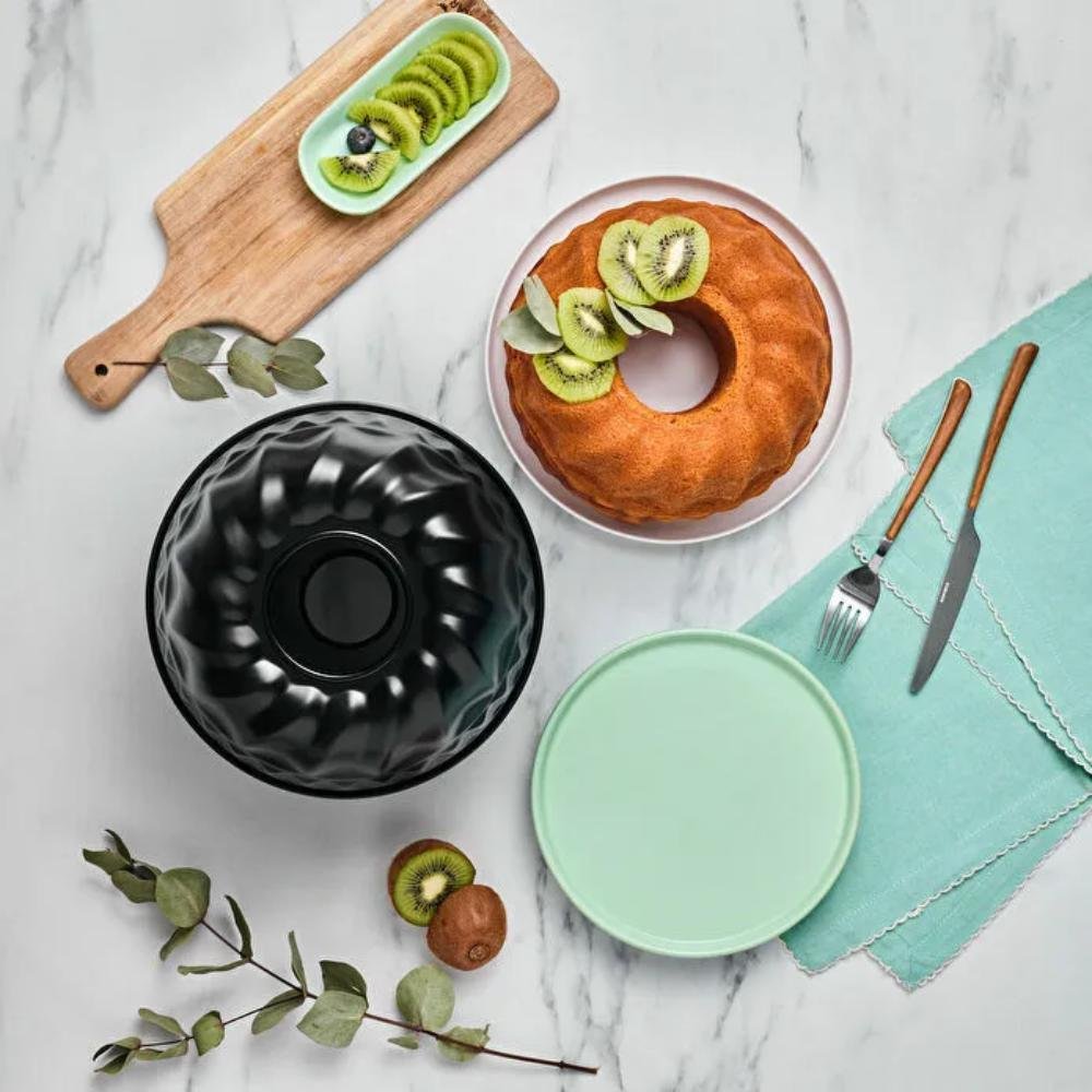 Karaca Bake Pro Sliced Cake Pan - Black | Non-Stick Italian Design, 8683650329503