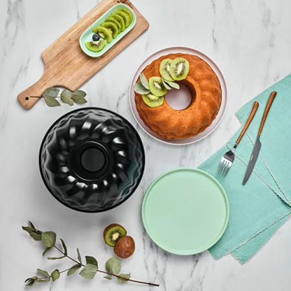 Karaca Bake Pro Sliced Cake Pan - Black | Non-Stick Italian Design, 8683650329503