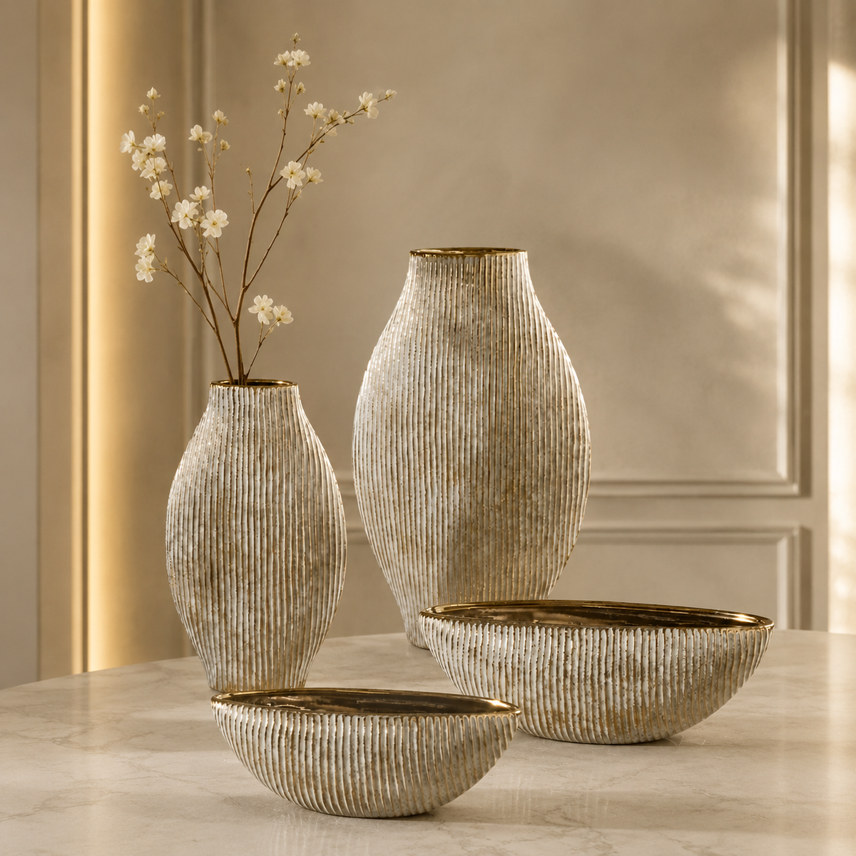 Karaca Home Novara Gondola Decorative Bowl 34.5 cm, 8683650330929
