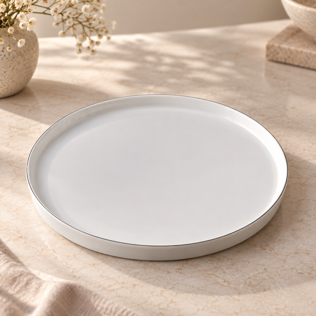 Karaca Forever Bone Bomo 22-Piece Breakfast Set for 6 People, 8683650336570