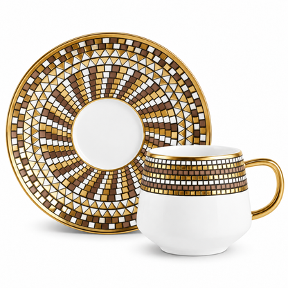 Karaca Belgin 6-Piece Coffee Cup Set 90 ml – Service for 6 People, 8683650338727