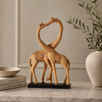 Karaca Majorca Giraffe Figurine - Natural Beige , 8683650340720