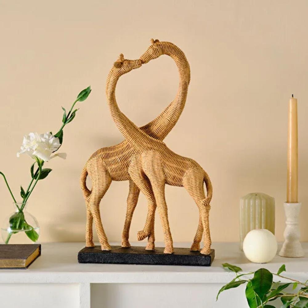 Karaca Majorca Giraffe Figurine - Natural Beige , 8683650340720