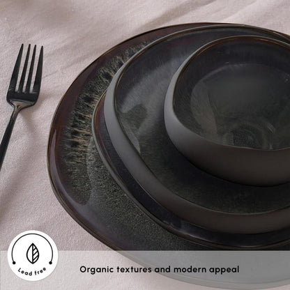 Karaca Earth Collection Galactic 55-Piece Dinner Set for 12 People