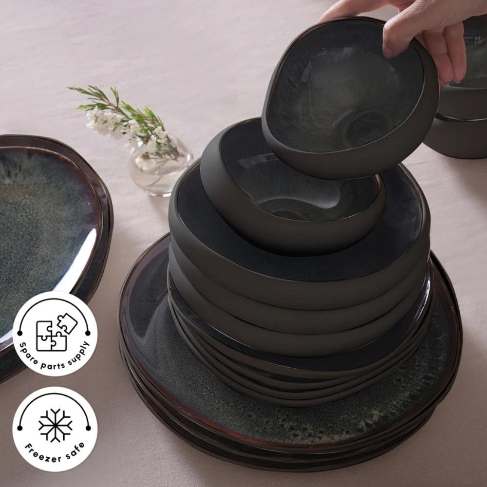 Karaca Earth Collection Galactic 55-Piece Dinner Set for 12 People