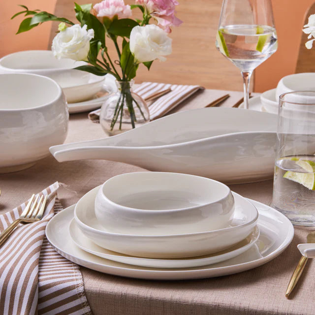 Karaca Earth Collection Clay 55-Piece Dinner Set for 12 People Red Dot Design Award-Winning Dinner Set, 8683650346579