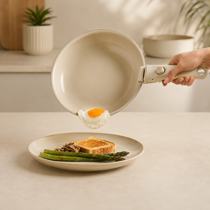 Karaca x Refika Swiss Crystal 7-Piece Cookware Set with Removable Handle, 8683650362111