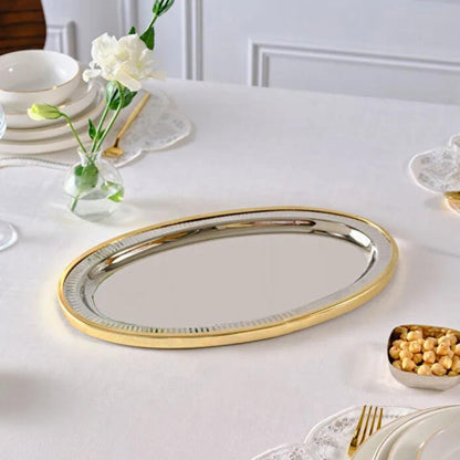 Karaca Ring Decorative Oval Tray 39 x 23 cm, 8683650362678