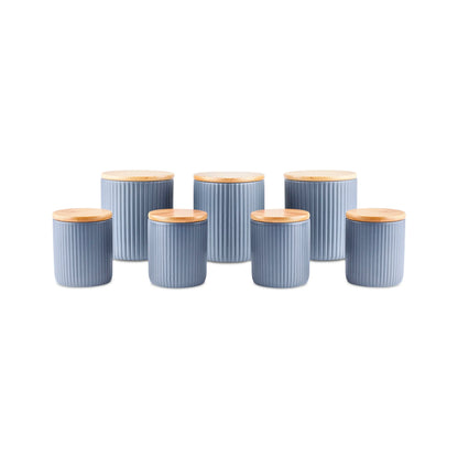 Karaca Massimo 7-Piece Ceramic Spice Set – Anthracite, 8683650362920