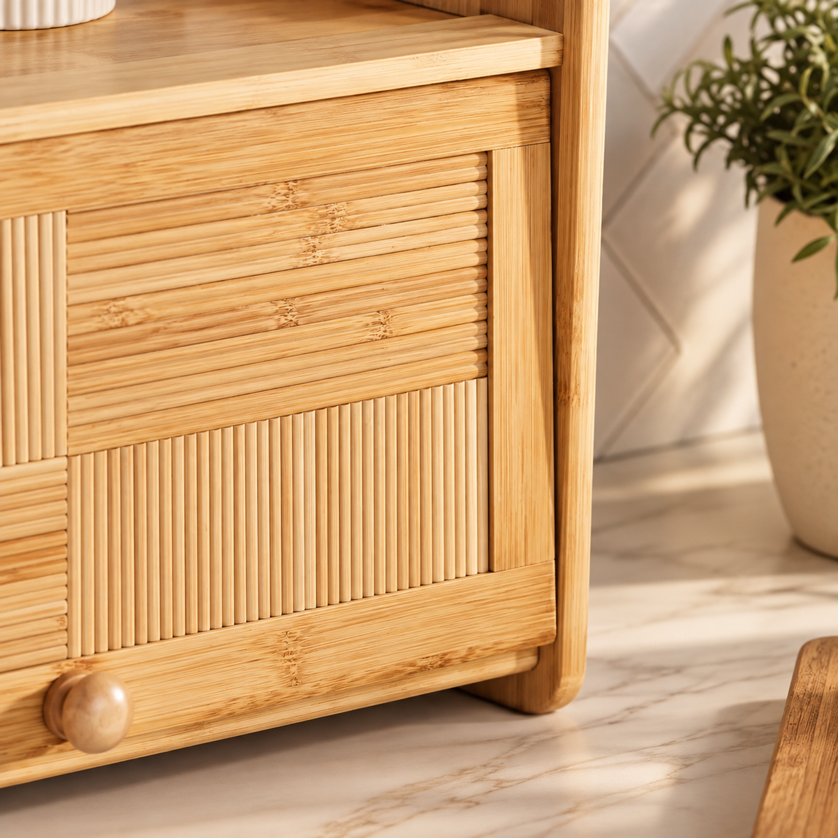 Karaca Massimo Bamboo Bread Box, 8683650374374