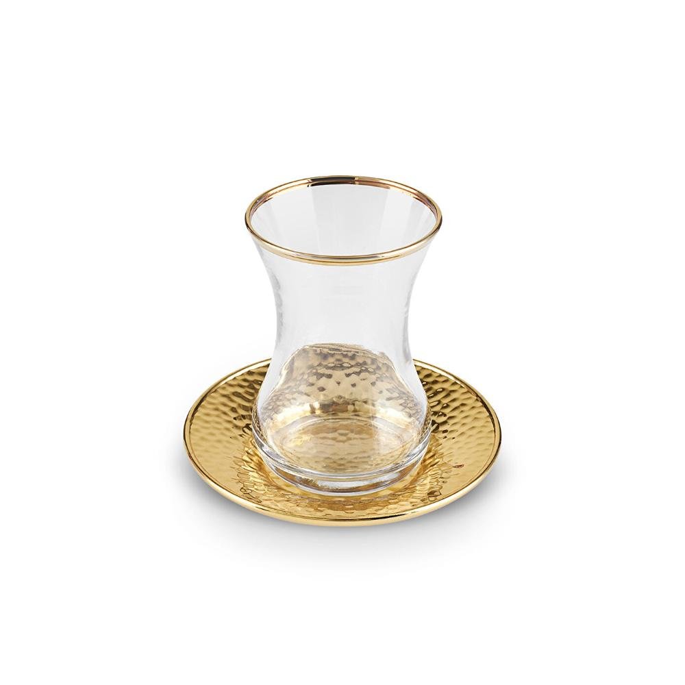 Karaca Ada Gold 18-Piece Tea Set for 6, 8683650382508