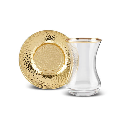 Karaca Ada Gold 18-Piece Tea Set for 6, 8683650382508