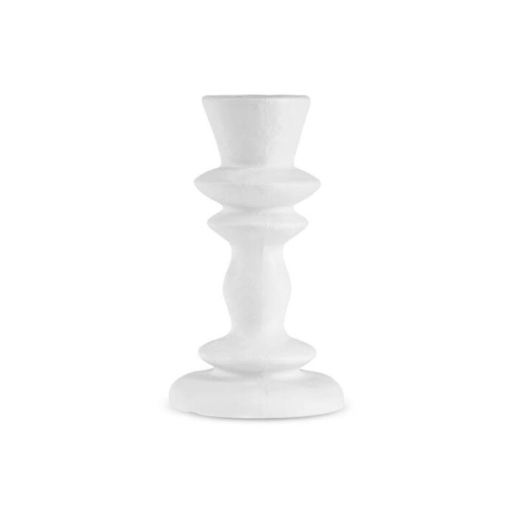 Karaca Stone Candle Holder 15 cm - White, 8683650383369