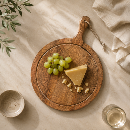 Karaca Premium Mango Oval Cutting & Serving Board 36 × 28 cm, 8683650397304