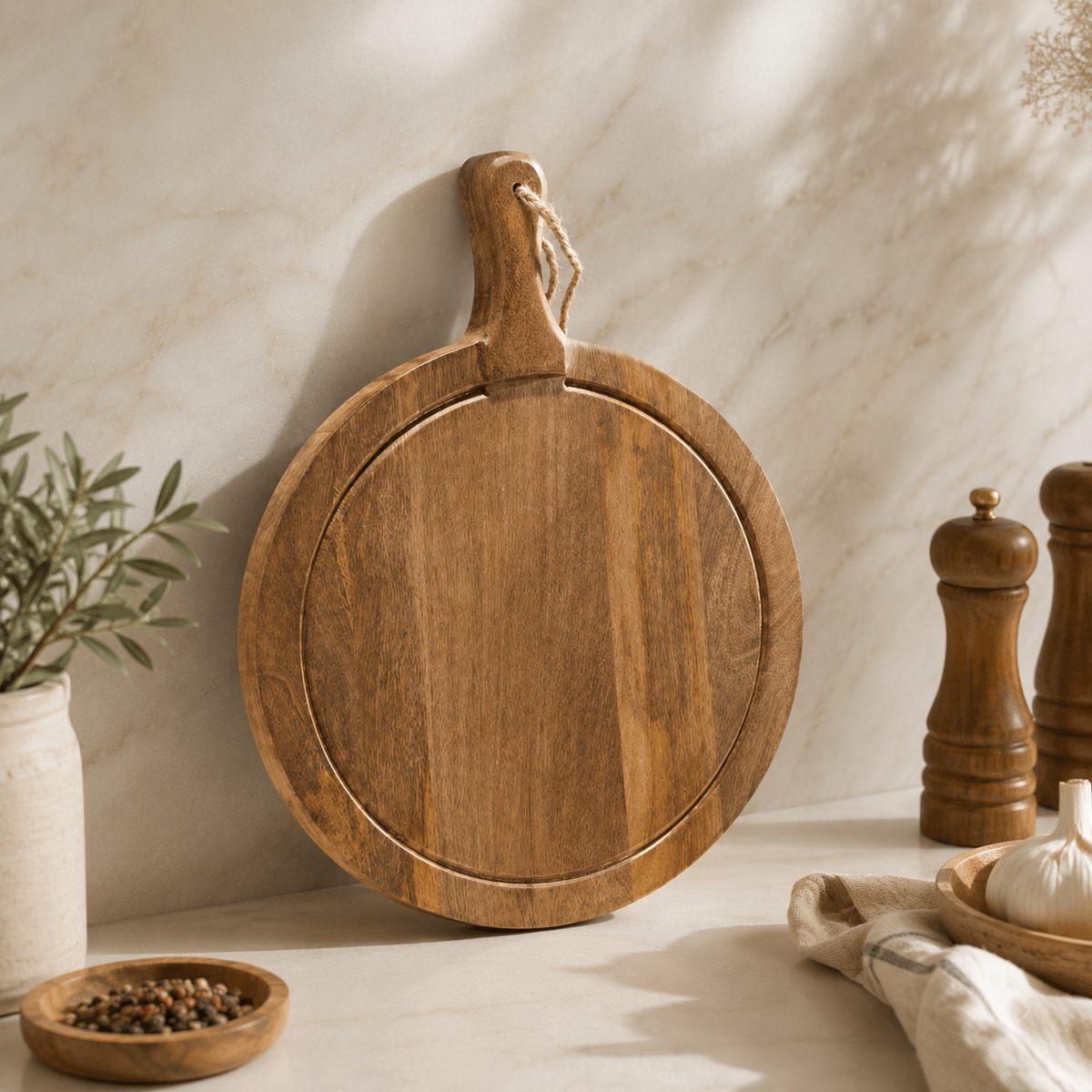 Karaca Premium Mango Oval Cutting & Serving Board 36 × 28 cm, 8683650397304