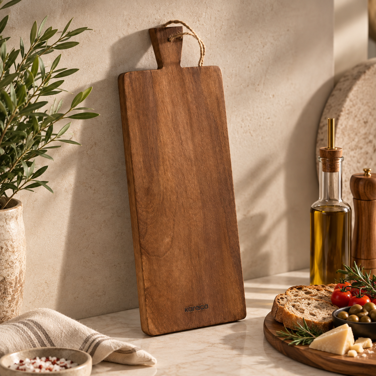 Karaca Premium Mango Cutting & Serving Board – 40 × 15 cm, 8683650397328