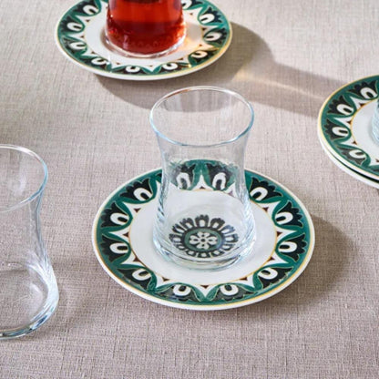 Karaca Lagada 12-Piece Tea Set for 6 People, 8683650399124