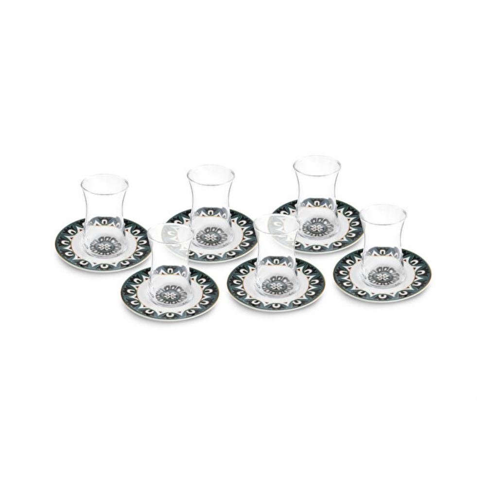 Karaca Lagada 12-Piece Tea Set for 6 People, 8683650399124