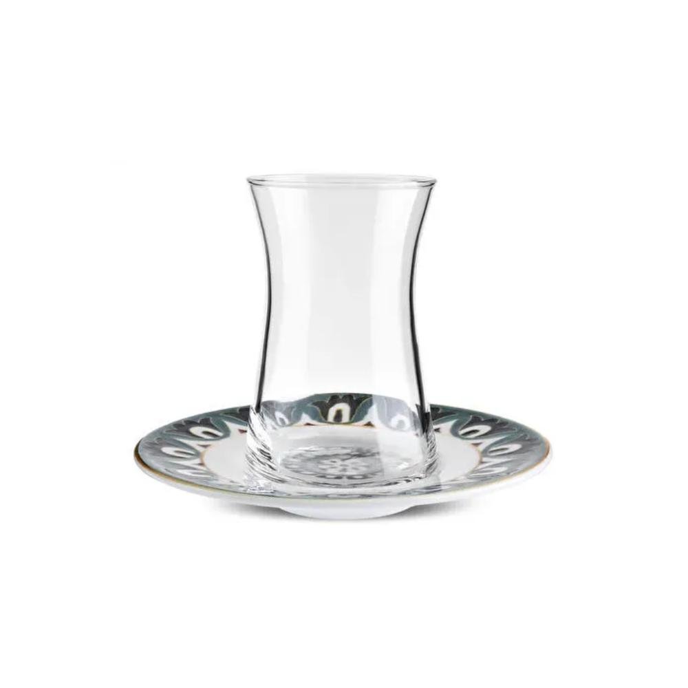 Karaca Lagada 12-Piece Tea Set for 6 People, 8683650399124