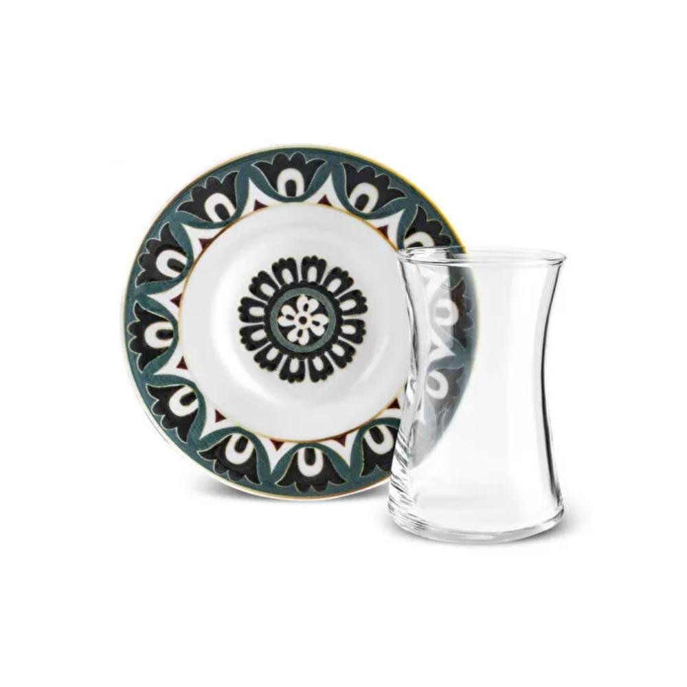 Karaca Lagada 12-Piece Tea Set for 6 People, 8683650399124