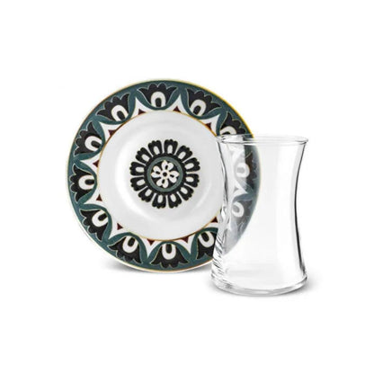 Karaca Lagada 12-Piece Tea Set for 6 People, 8683650399124