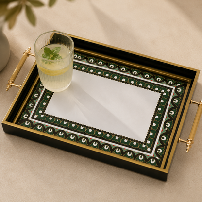 Karaca Lagada Rectangular Wooden Tray 35 cm, 8683650399193