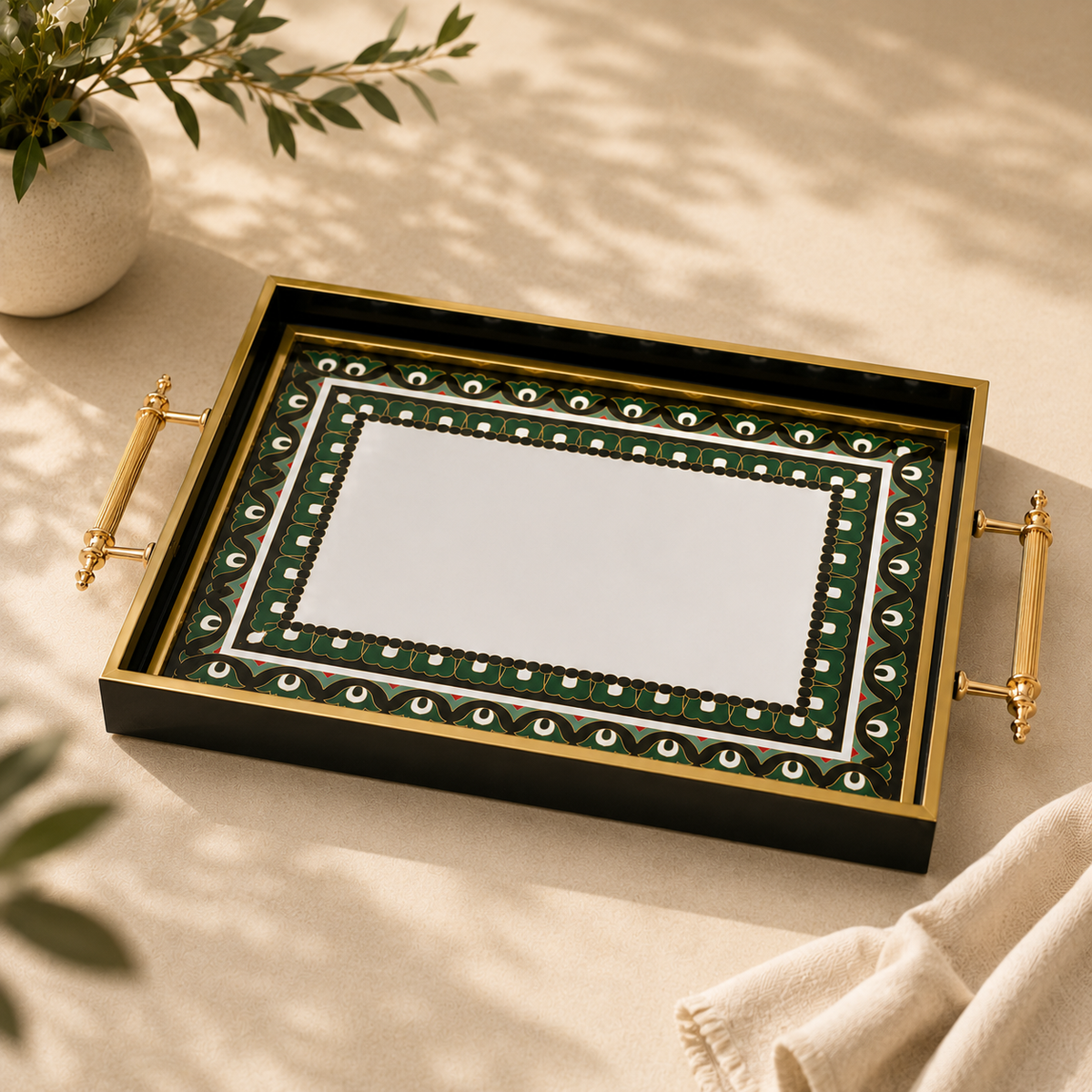 Karaca Lagada Rectangular Wooden Tray 35 cm, 8683650399193