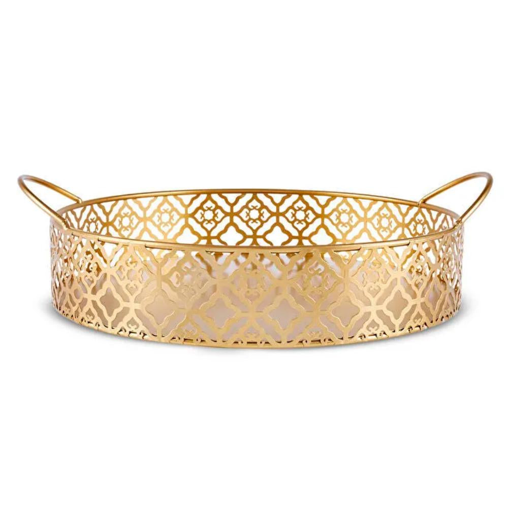 Karaca Home Sema Tray Gold (28x25x10.5cm), KAR-8683650439585