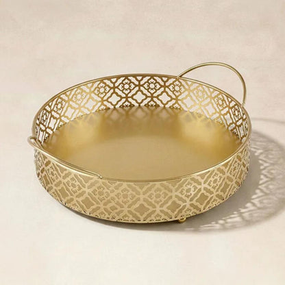Karaca Home Sema Tray Gold (28x25x10.5cm), KAR-8683650439585
