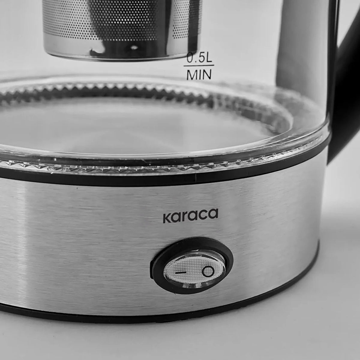 Karaca Inox Herbal Tea Maker & Electric Kettle ? 1.7L, LED & Stainless Steel, 153.01.06.4887