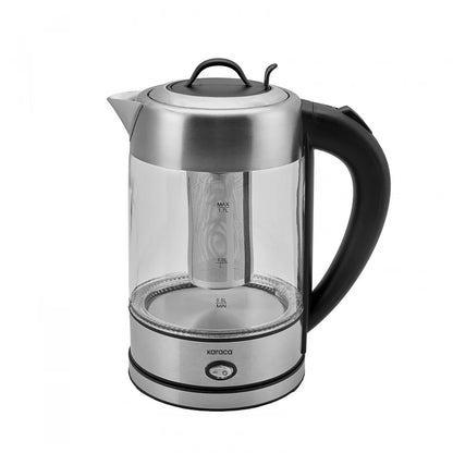 Karaca Inox Herbal Tea Maker & Electric Kettle ? 1.7L, LED & Stainless Steel, 153.01.06.4887