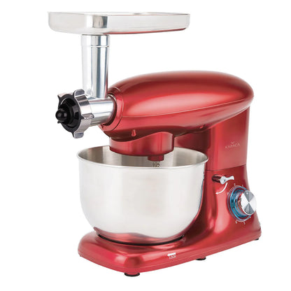 Karaca Multichef Stand Mixer Redgold 1900W - 5.5L (with Meat Grinder and Sausage/Meatball Attachments), 153.01.06.4889