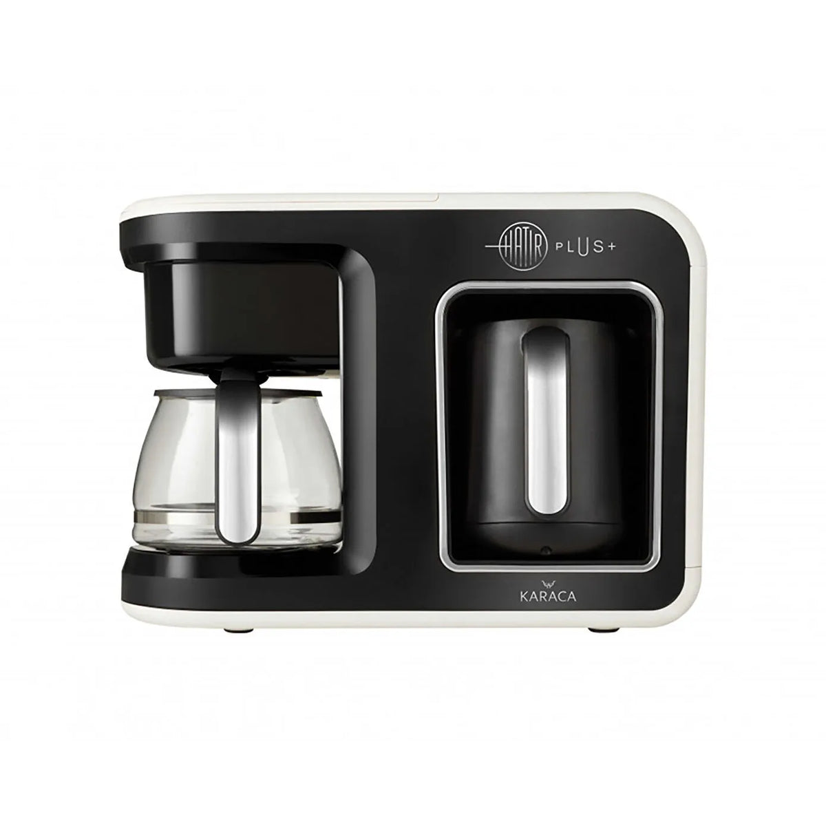 Karaca Hat-r Plus 2-in-1 Turkish & Filter Coffee Machine with Soft Cream, 153.01.06.4922