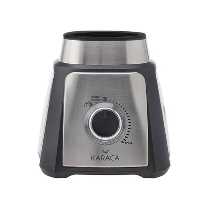 Karaca Shaker Inox Smoothie Blender 500W, 1.5L Glass Pitcher, Stainless Steel, 153.01.06.5011