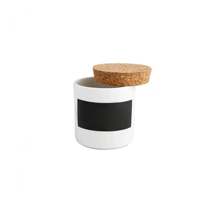 Karaca 5-Piece Porcelain Spice Rack Set with Stand - White & Black, 153.03.06.1892