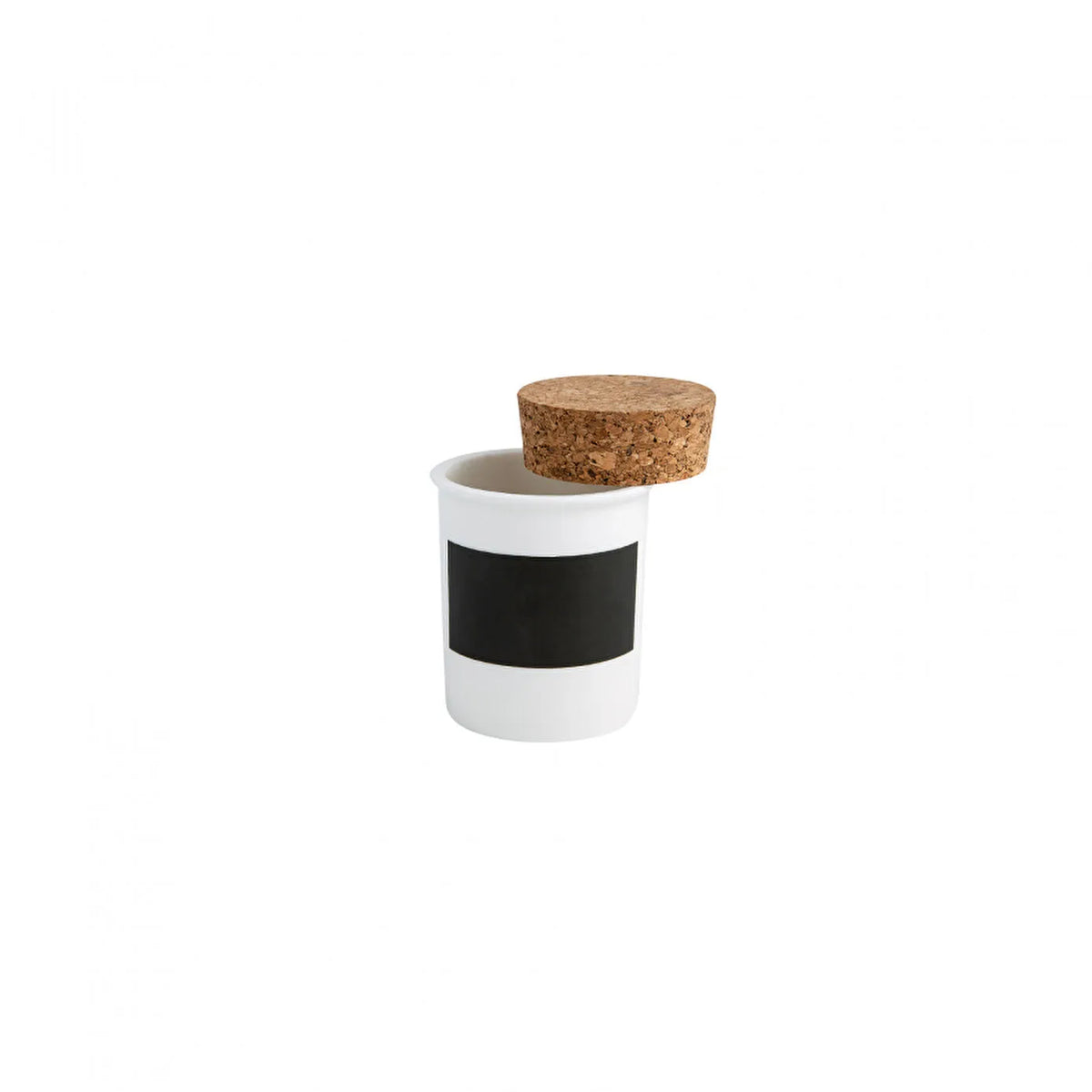 Karaca 5-Piece Porcelain Spice Rack Set with Stand - White & Black, 153.03.06.1892