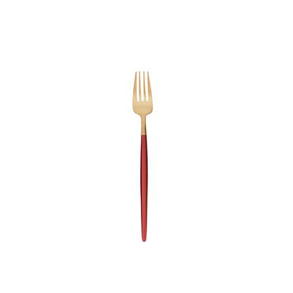 Karaca New Lydia 60-Piece Cutlery Set for 12 People - Red, 153.03.08.0634