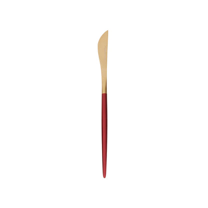 Karaca New Lydia 60-Piece Cutlery Set for 12 People - Red, 153.03.08.0634